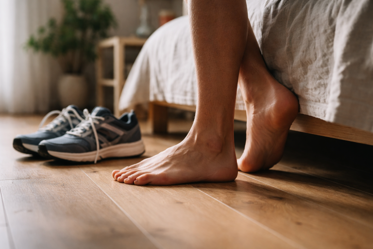 Jeg vidste din hæl var sur, da du beskrev de tre første skridt om morgenen