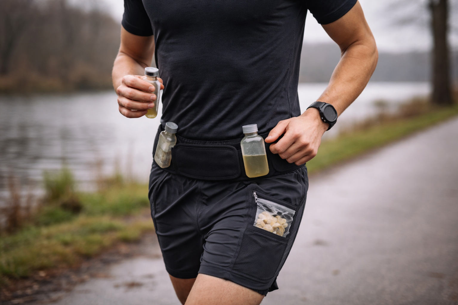 Kulhydrat til løb uden mavekaos: sådan rammer du 30 - 90 g/time i praksis