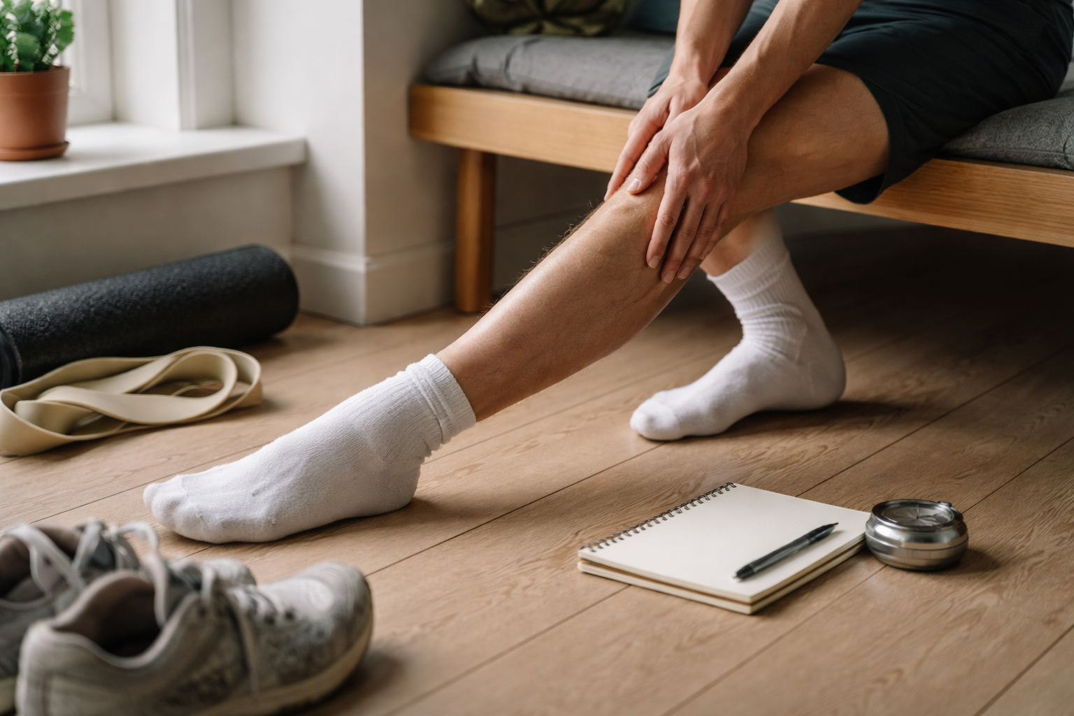 Ondt i skinnebenet efter løb? Her er min 14-dages plan og en rolig vej tilbage