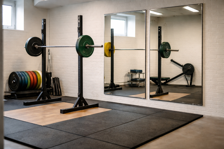 Spejle i homegym: afstand, højde, montering og sikkerhed uden uheld